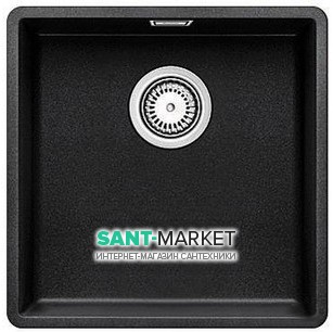 Мойка для кухни квадратная BLANCO SUBLINE 400-F SILGRANIT  антрацит 523475