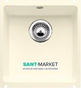 Мойка для кухни прямоугольная BLANCO SUBLINE 375-U керамика PuraPlus  под столешницу  глянцевый магнолия 523727
