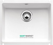 Мойка для кухни прямоугольная BLANCO SUBLINE 500-U керамика PuraPlus  под столешницу  глянцевый белый 523733