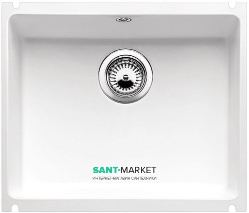 Мойка для кухни прямоугольная BLANCO SUBLINE 500-U керамика  под столешницу  глянцевый белый 514506