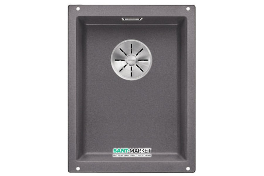 Мойка для кухни прямоугольная Blanco SUBLINE 320-U SILGRANIT искусственный гранит  темная скала 523407
