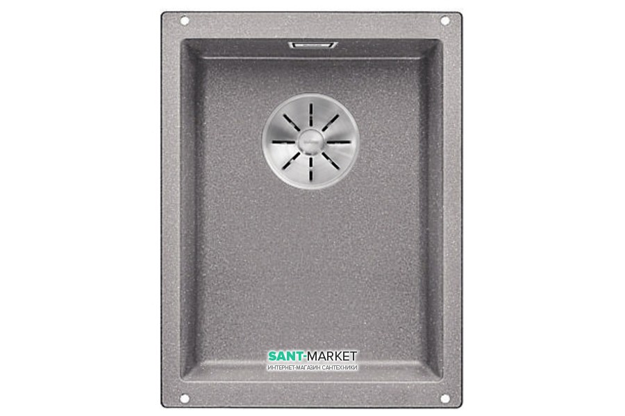 Мийка для кухні прямокутна Blanco SUBLINE 320-U SILGRANIT штучний граніт алюметаллик 523408