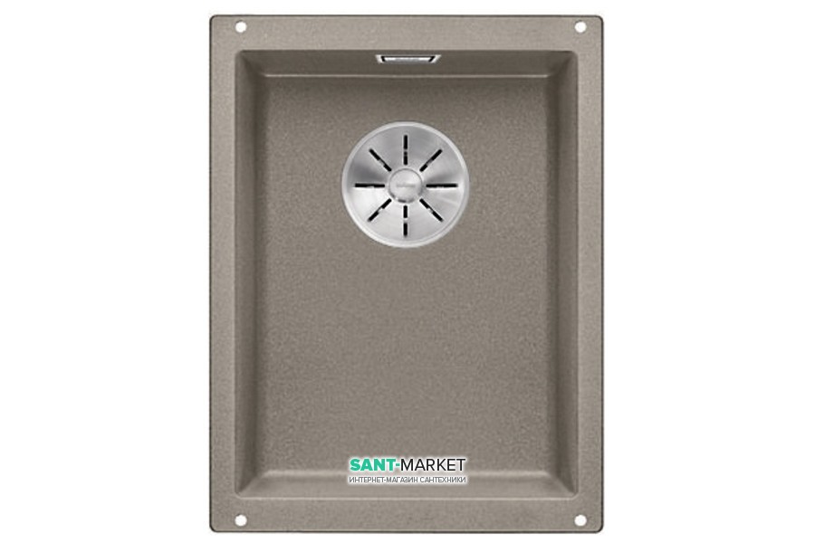 Мийка для кухні прямокутна Blanco SUBLINE 320-U SILGRANIT штучний граніт сірий беж 523414