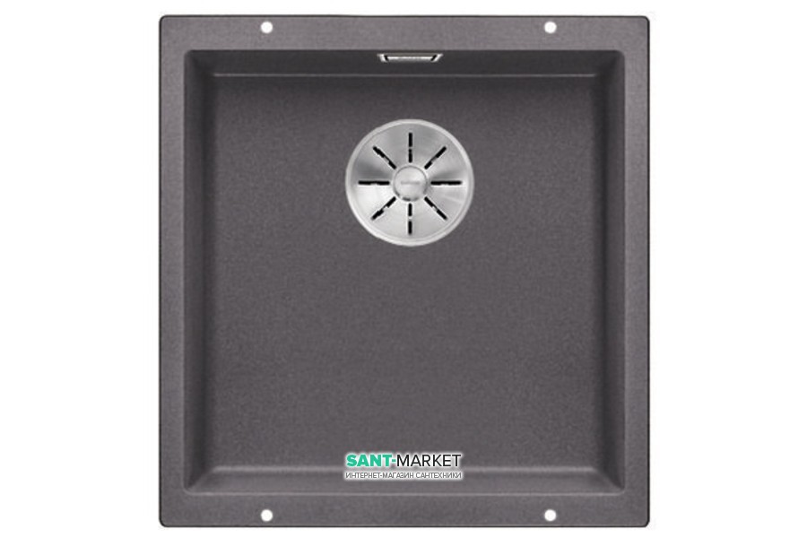 Мойка для кухни прямоугольная Blanco SUBLINE 400-U SILGRANIT искусственный гранит  темная скала 523423