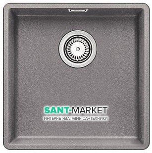 Мойка для кухни квадратная BLANCO SUBLINE 400-F SILGRANIT  алюметаллик 523496