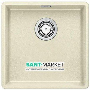 Мийка для кухні квадратна BLANCO SUBLINE 400-F SILGRANIT жасмин 523498