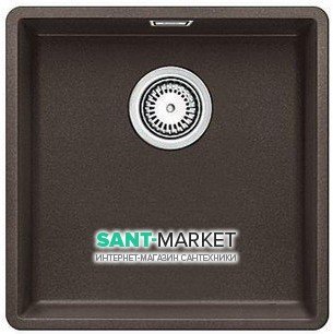 Мойка для кухни квадратная BLANCO SUBLINE 400-F SILGRANIT  кофе 523499