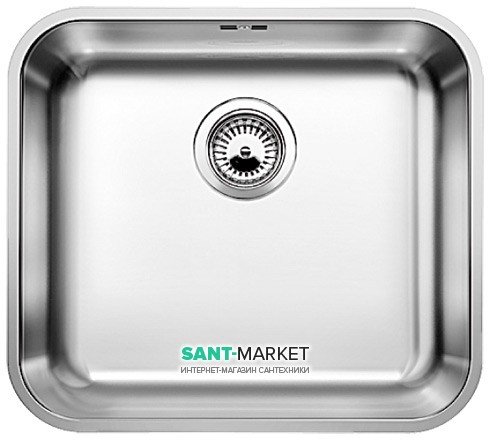 Мойка для кухни квадратная Blanco Supra 450-U нержавеющая сталь полированная 518203