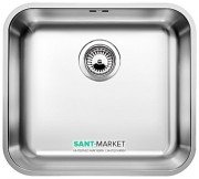 Мойка для кухни квадратная Blanco Supra 450-U нержавеющая сталь полированная 518203