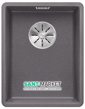 Мойка для кухни прямоугольная BLANCO SUBLINE 320-F SILGRANIT темная скала 523417