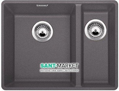 Мийка для кухні прямокутна BLANCO SUBLINE 340/160-F штучний граніт темна скеля 523569