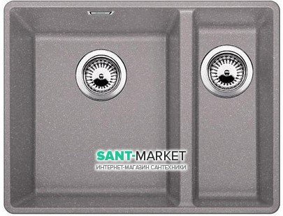 Мойка для кухни прямоугольная BLANCO SUBLINE 340/160-F  искусственный гранит  алюметаллик 523570