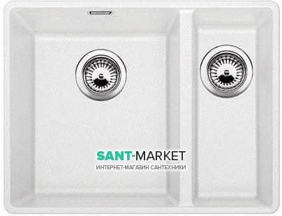 Мойка для кухни прямоугольная BLANCO SUBLINE 340/160-F  искусственный гранит  белый 523571
