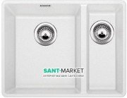 Мойка для кухни прямоугольная BLANCO SUBLINE 340/160-F  искусственный гранит  белый 523571