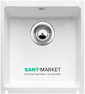 Мийка для кухні прямокутна BLANCO SUBLINE 375-U кераміка PuraPlus під стільницю глянсовий білий 523726