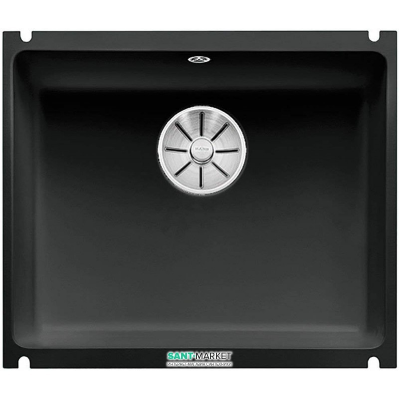 Мойка для кухни прямоугольная BLANCO SUBLINE 500-U керамика PuraPlus  под столешницу  черный 523740