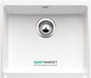 Мойка для кухни прямоугольная BLANCO SUBLINE 500-U керамика PuraPlus  под столешницу  глянцевый белый 523733