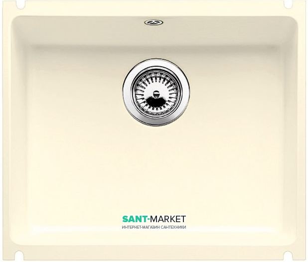Мийка для кухні прямокутна BLANCO SUBLINE 500-U кераміка PuraPlus під стільницю глянсовий магнолія 523734