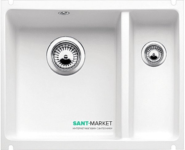 Мийка для кухні прямокутна BLANCO SUBLINE 350/150-U кераміка під стільницю глянсовий білий 514522