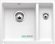 Мойка для кухни прямоугольная BLANCO SUBLINE 350/150-U керамика  под столешницу  глянцевый белый 514522