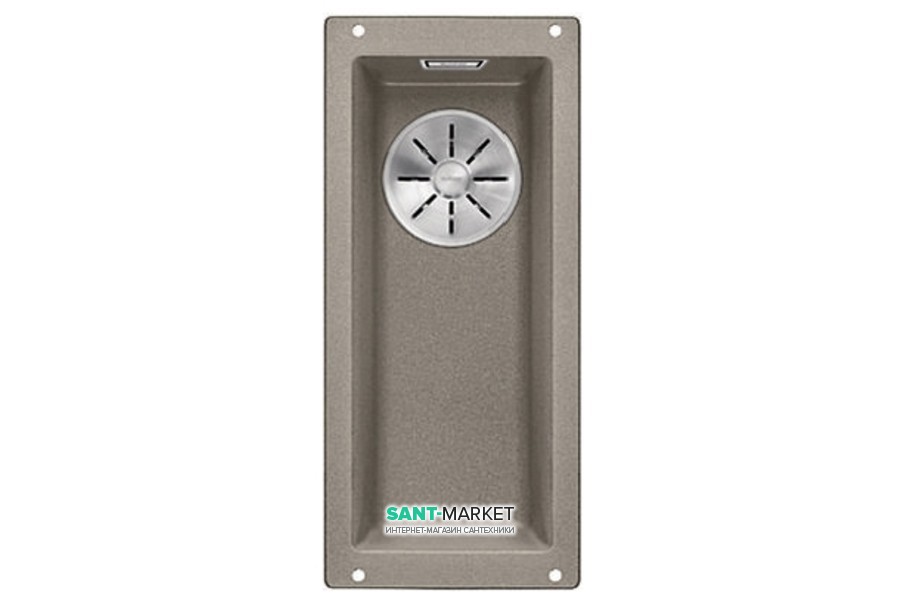 Мийка для кухні прямокутна Blanco SUBLINE 160-U SILGRANIT штучний граніт сірий беж 523403