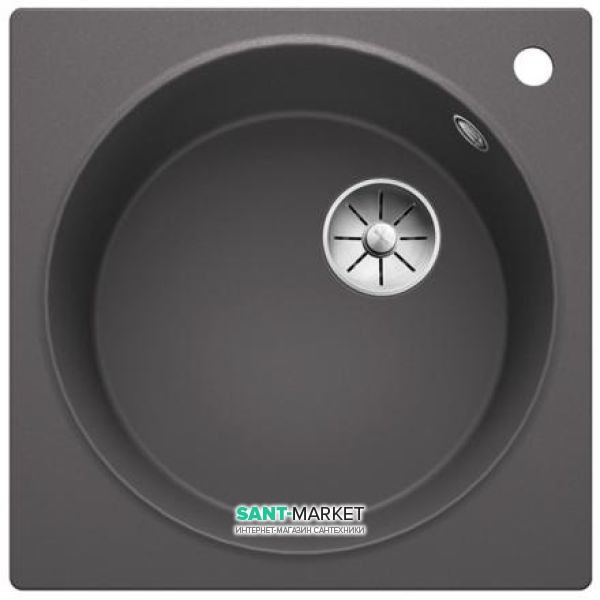 Мойка для кухни квадратная BLANCO Artago 6 врезная  с отводной арматурой InFino®  темная скала 521756