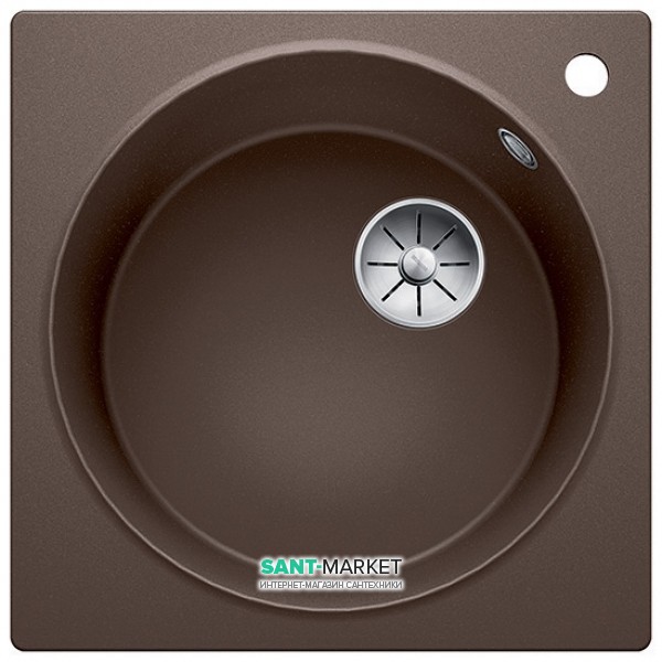 Мойка для кухни квадратная BLANCO Artago 6 врезная  с отводной арматурой InFino®  кофе 521765