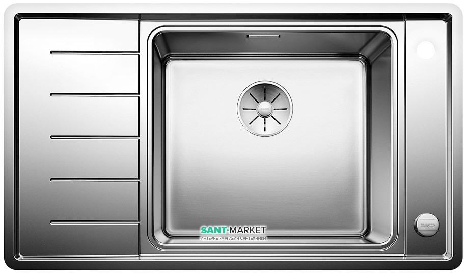 Мойка для кухни прямоугольная Blanco Andano XL 6S-IF Compact нержавеющая сталь  чаша справа 523001