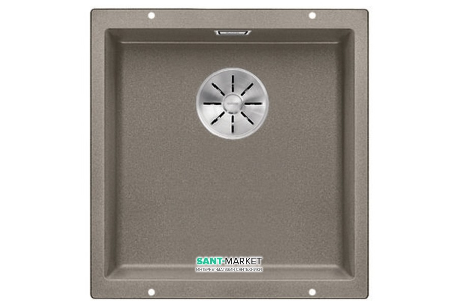 Мийка для кухні прямокутна Blanco SUBLINE 400-U SILGRANIT штучний граніт сірий беж 523429