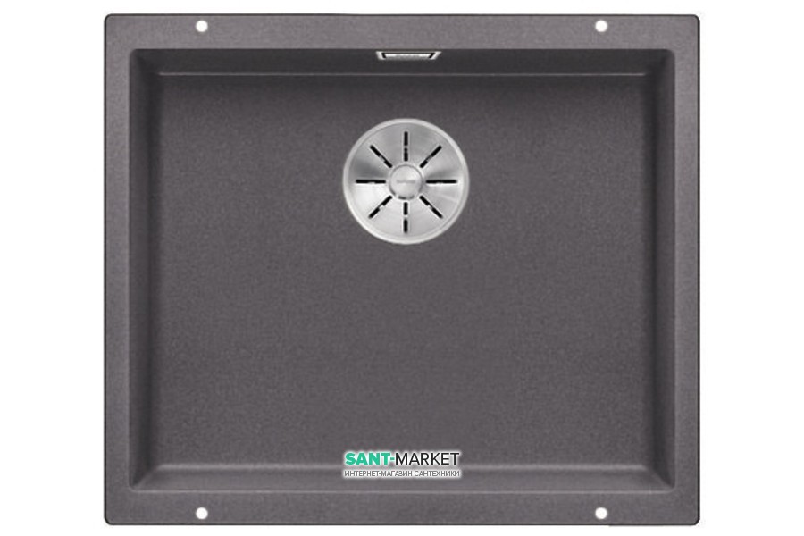 Мойка для кухни прямоугольная Blanco SUBLINE 500-U SILGRANIT искусственный гранит  темная скала 523433