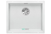 Мойка для кухни прямоугольная Blanco SUBLINE 500-U SILGRANIT искусственный гранит  белый 523436