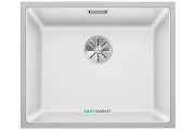 Мойка для кухни прямоугольная Blanco SUBLINE 500-IF искусственный гранит  стальной кант  белый 524110