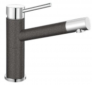 Смеситель для кухни Blanco Alta Compact однорычажный  хром/антрацит 515323