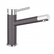 Смеситель для кухни Blanco Alta Compact однорычажный  хром/темная скала 518810