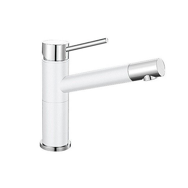 Смеситель для кухни Blanco Alta Compact однорычажный  хром/белый 515317