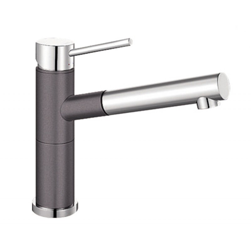 Змішувач для кухні Blanco Alta-S Compact змішувач хром / темна скеля 518809