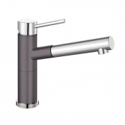 Смеситель для кухни Blanco Alta-S Compact однорычажный  хром/темная скала 518809