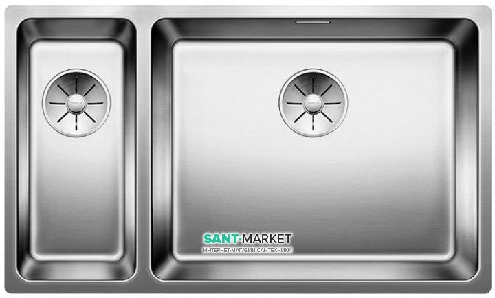 Мойка для кухни прямоугольная Blanco Andano 500/180-U  нержавеющая сталь полированная  чаша справа 522989