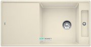 Мойка для кухни прямоугольная BLANCO Axia III XL 6S SILGRANIT врезная  с клапаном-автоматом  жасмин 523505