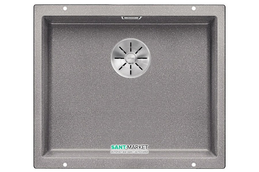 Мийка для кухні прямокутна Blanco SUBLINE 500-U SILGRANIT штучний граніт алюметаллик 523434