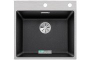 Мойка для кухни прямоугольная Blanco SUBLINE 500-IF/A искусственный гранит  стальной кант  клапан-автомат  антрацит 524111