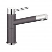 Змішувач для кухні Blanco Alta Compact змішувач хром / темна скеля 518810