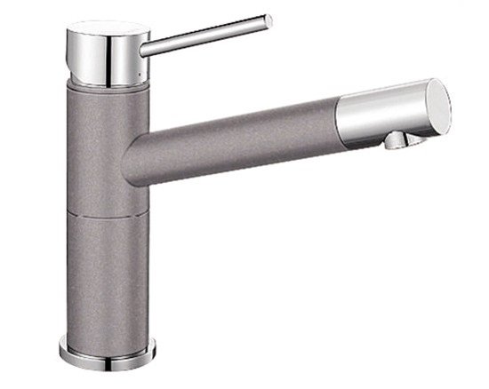 Смеситель для кухни Blanco Alta Compact однорычажный  хром/алюметаллик 515316