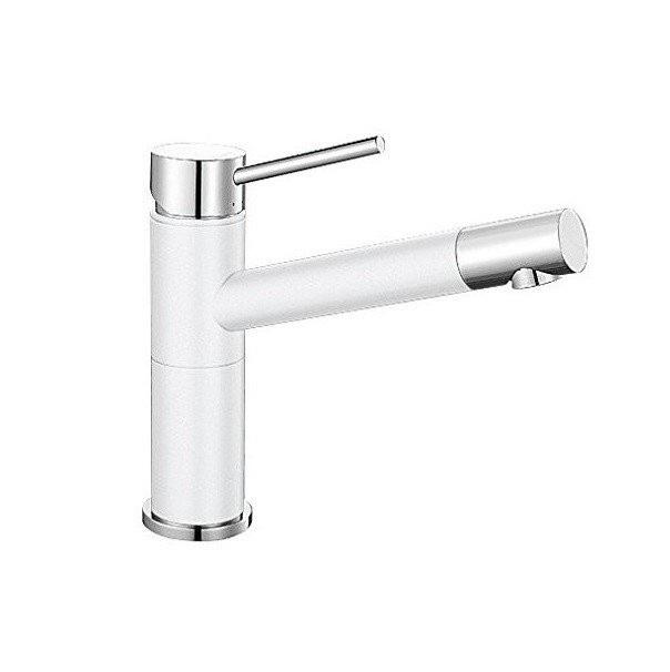Смеситель для кухни Blanco Alta Compact однорычажный  хром/белый 515317