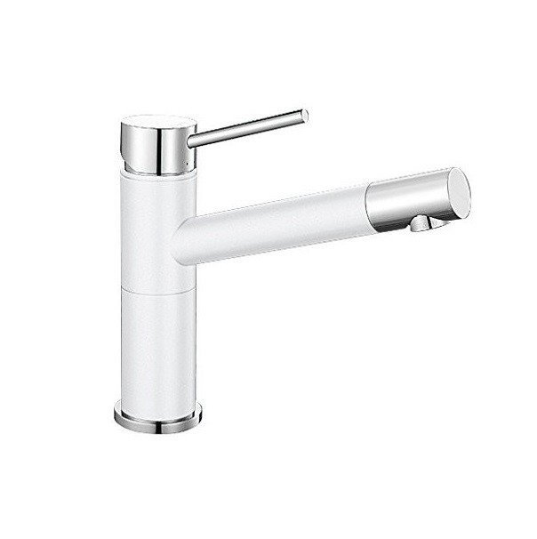 Смеситель для кухни Blanco Alta Compact однорычажный  хром/белый 515317