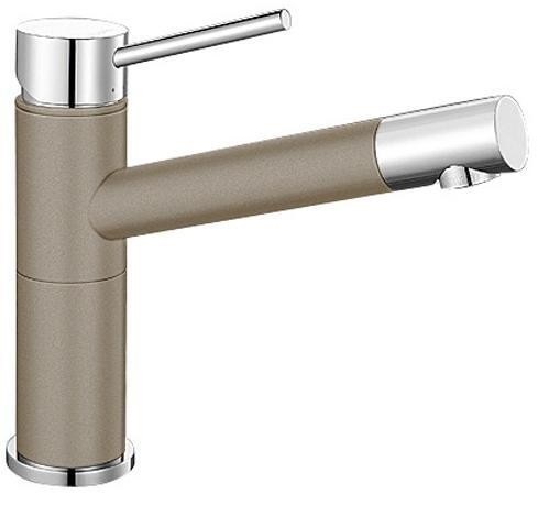 Смеситель для кухни Blanco Alta Compact однорычажный  хром/серый беж 517633