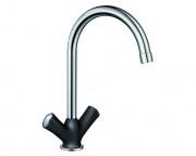 Змішувач для кухні Blanco Amona двухвентильний хром / антрацит 520770