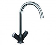 Смеситель для кухни Blanco Amona двухвентильный  хром/антрацит 520770