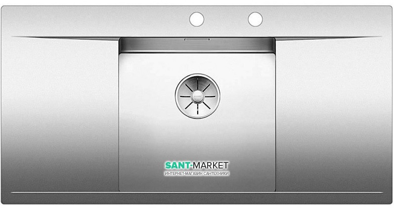 Мойка для кухни прямоугольная Blanco FLOW 45 S-IF нержавеющая сталь  зеркальная полировка 521636