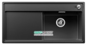 Мийка для кухні прямокутна BLANCO Zenar XL 6S врізна чаша справа з клапаном-автоматом антрацит 523944